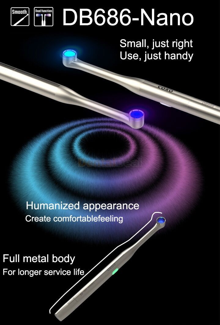 YUSENDNET DB686 NANO Cordless Dental LED Curing Light with Caries Detector