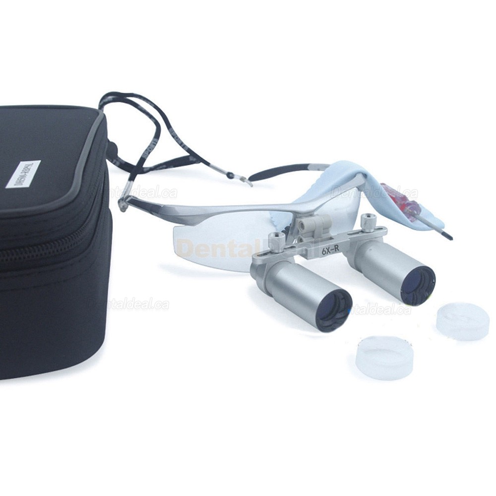6.0X 420mm Medical Binocular Loupe Dentist Magnifying Surgical Glasses