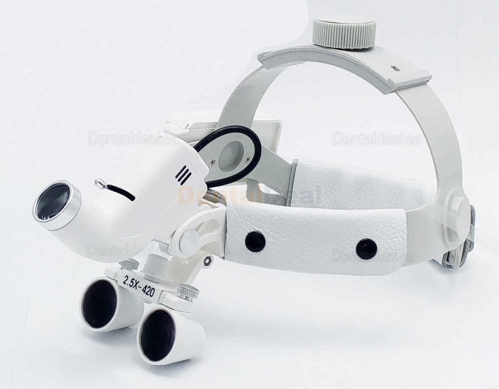 DY-106 2.5X420mm Headband Dental Medical Surgical Loupe with LED Headlight