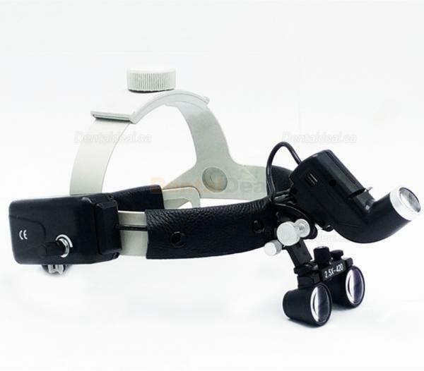 DY-106 2.5X420mm Headband Dental Medical Surgical Loupe with LED Headlight
