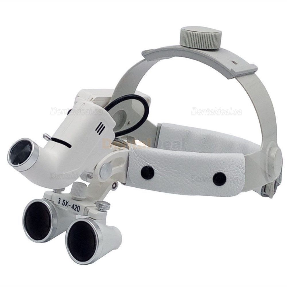 DY-106 Dental LED Surgical Headlight 3.5X420mmHeadband Surgical Loupe