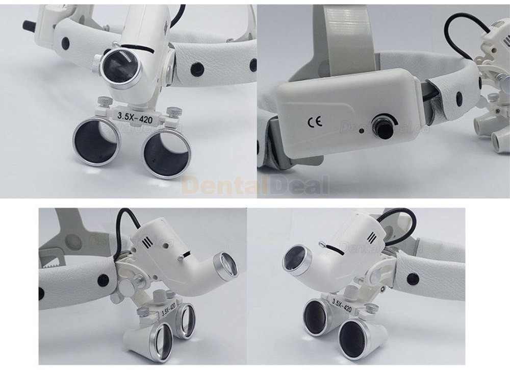 DY-106 Dental LED Surgical Headlight 3.5X420mmHeadband Surgical Loupe