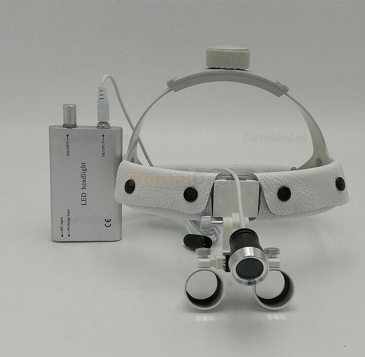 Headband 3.5X420mm Dental Surgical Binocular Loupe with LED Headlight