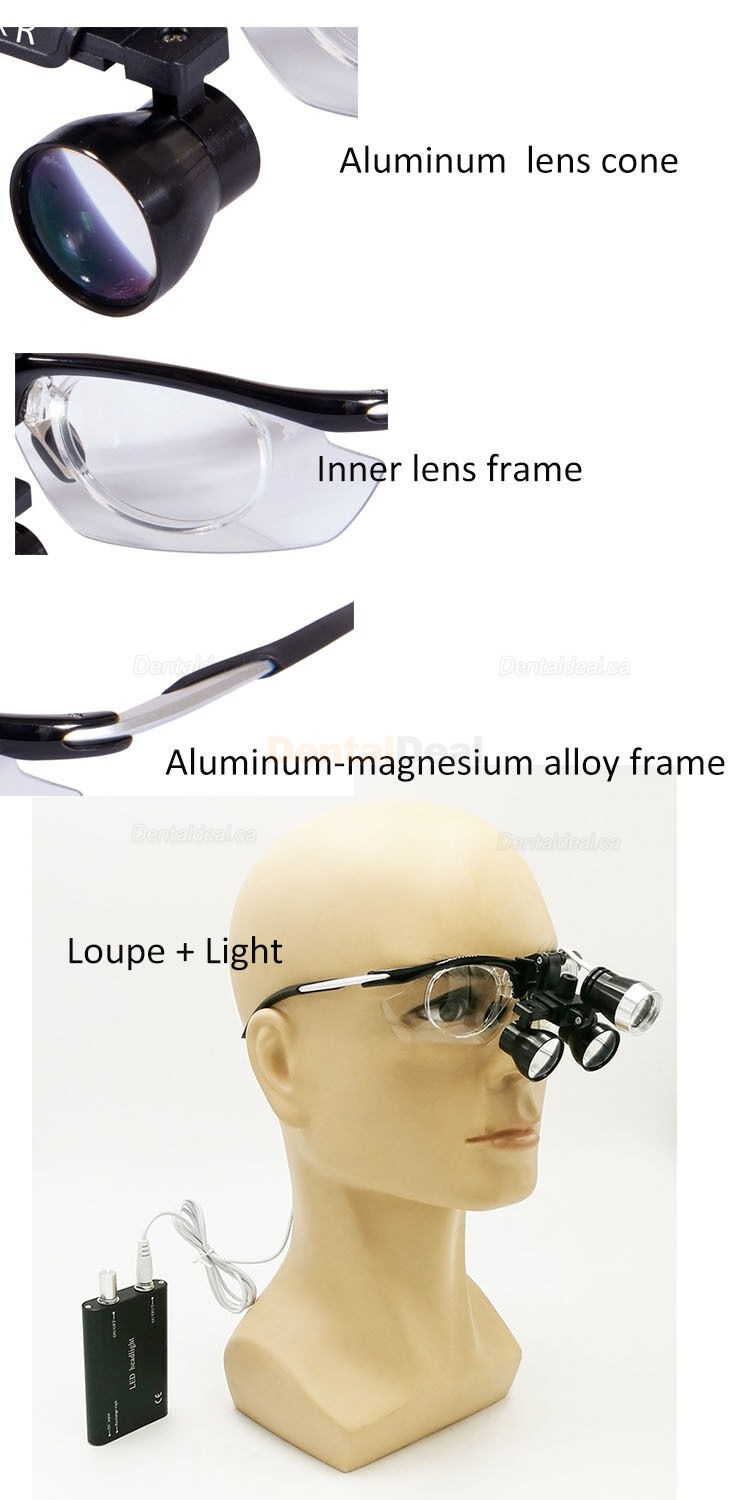 DY-112 3.5X Dental Medical Binocular Surgical Loupe Aluminum Frame