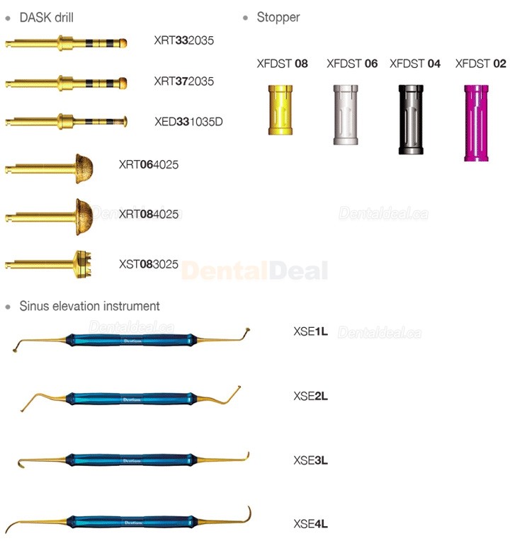 Dentium DASK Sinus Surgical Kit Dental Implant Drill Stoppers Sinus Surgical Instrument Set