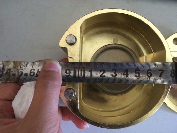 2Pcs Dental Lab Denture Flask Copper Brass For Dental Lab Hydraulic Press