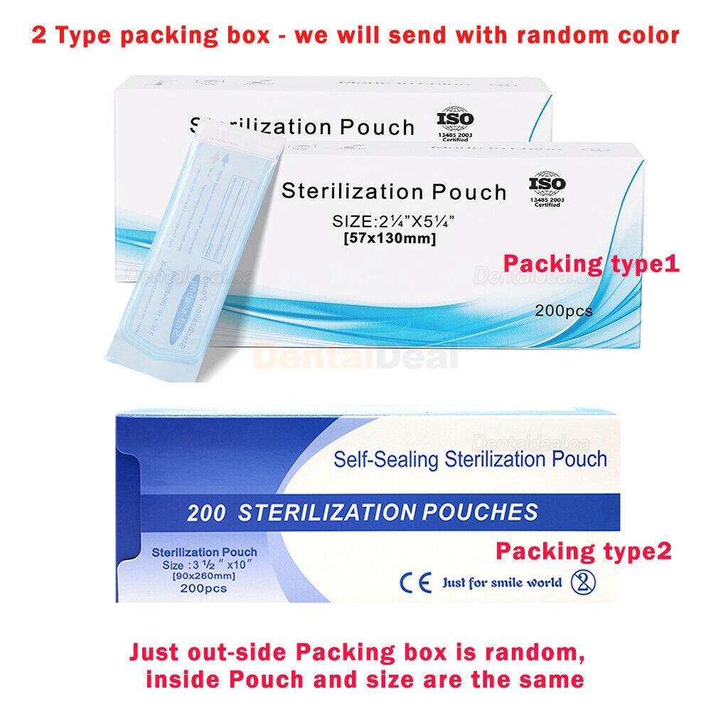 200 Pcs/box Dental Autoclave Sterilization Bag Disinfection Pouches