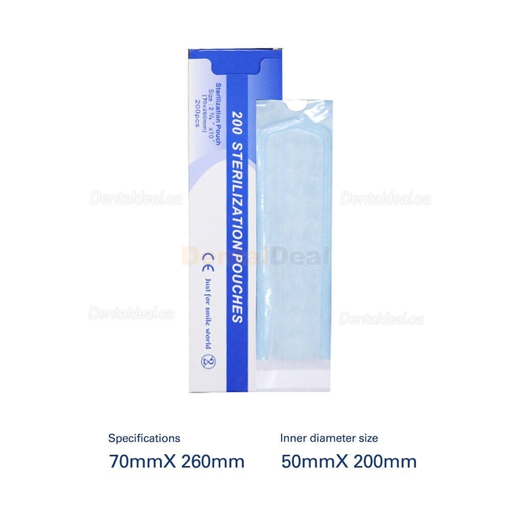 200 Pcs/box Dental Autoclave Sterilization Bag Disinfection Pouches
