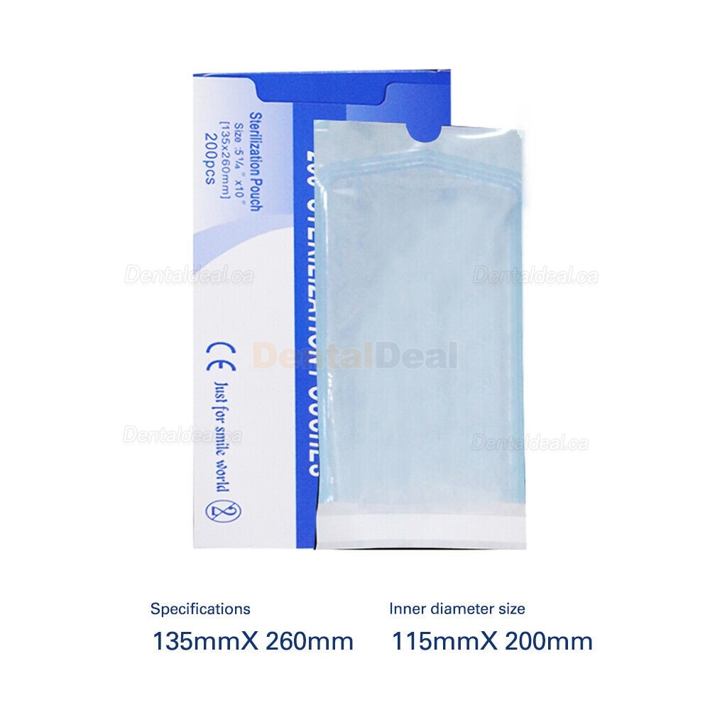 200 Pcs/box Dental Autoclave Sterilization Bag Disinfection Pouches