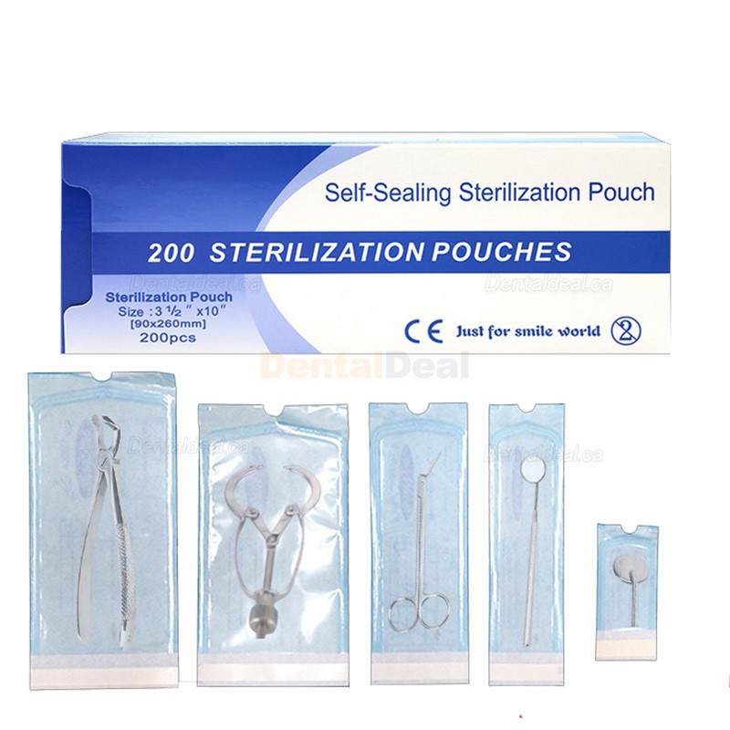 200 Pcs/box Dental Autoclave Sterilization Bag Disinfection Pouches