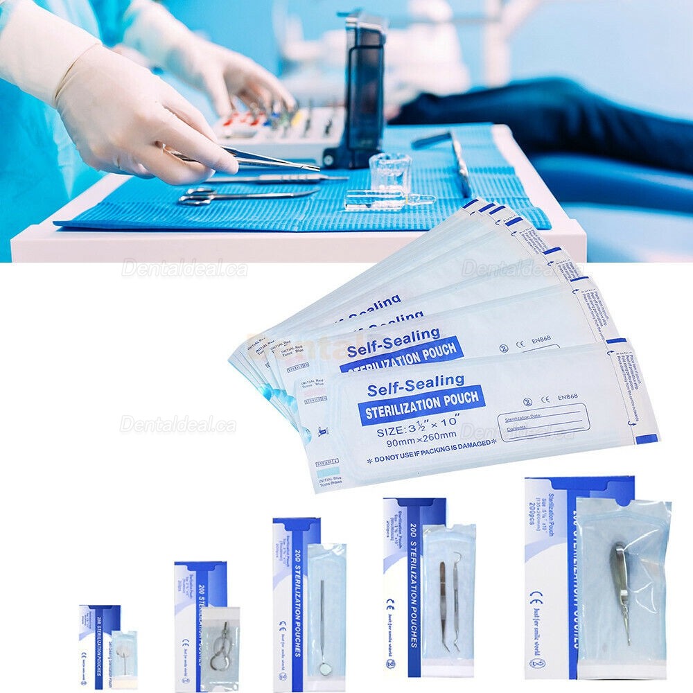 200 Pcs/box Dental Autoclave Sterilization Bag Disinfection Pouches