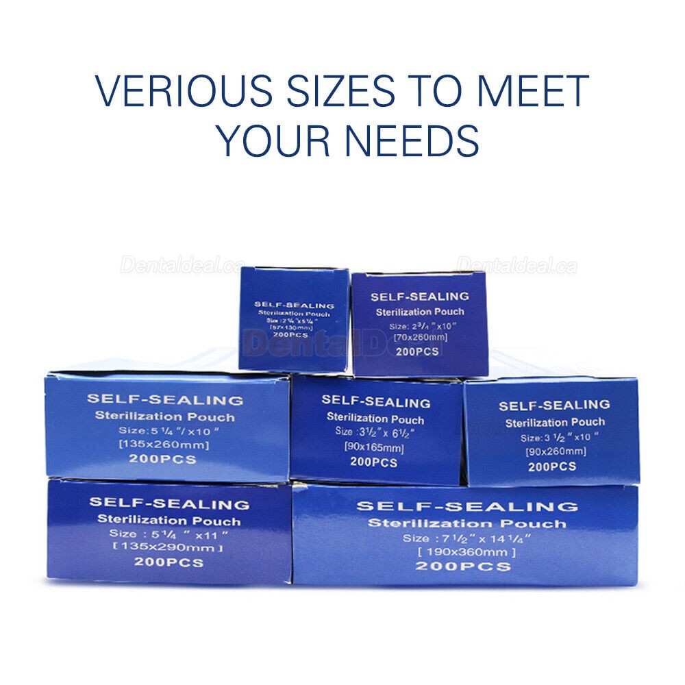 200 Pcs/box Dental Autoclave Sterilization Bag Disinfection Pouches