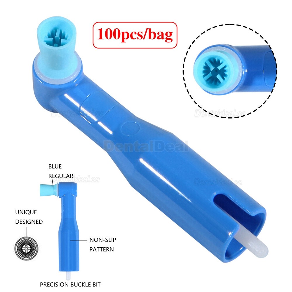 100Pcs/Bag Disposable Dental Prophy Angles Polishing Angles