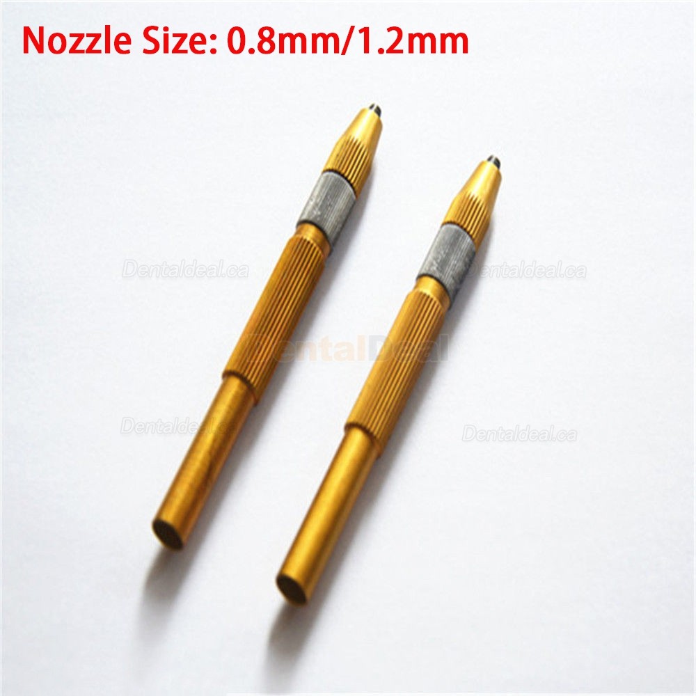2Pcs Replacement Sandblasting Pen For Dental Lab Sandblaster 0.8mm/1.2mm