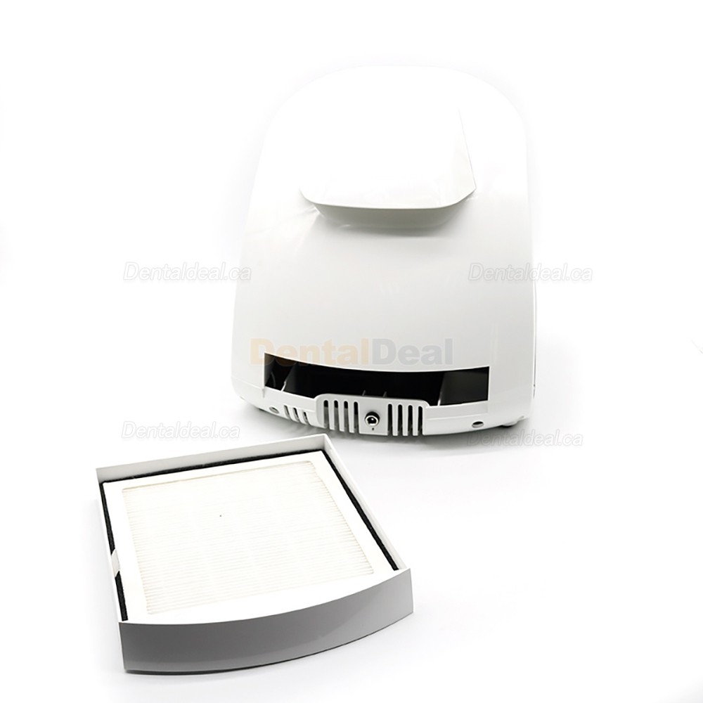 60W Desktop Portable Dental Dust Collector Cordless Vacuum Cleaner with LED Lights