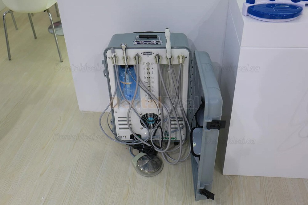 Dynamic&reg; DU893 Portable Dental Unit with Compressor + Scaler Handpiece + Curing Light