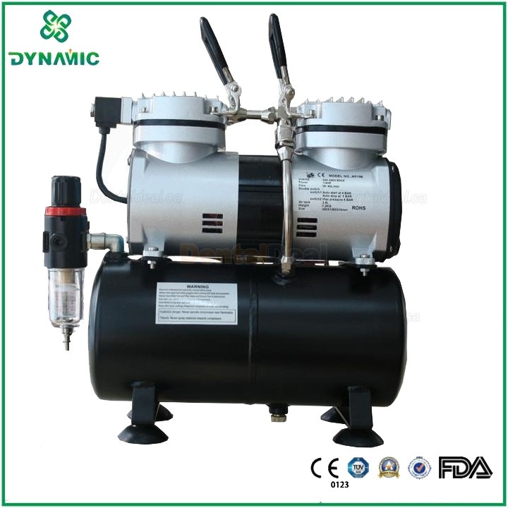 Dynamic TC196 250W(1/3HP) Silent Oil Free Portable Air Compressor
