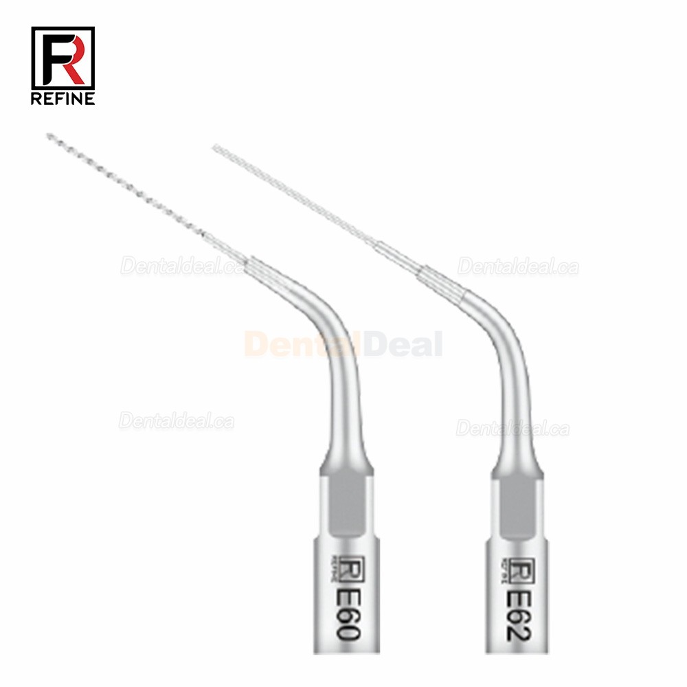 5Pcs Refine&reg; Ultrasonic Endo Tips E60 E62 Fit EMS Mectron Woodpecker Scaler