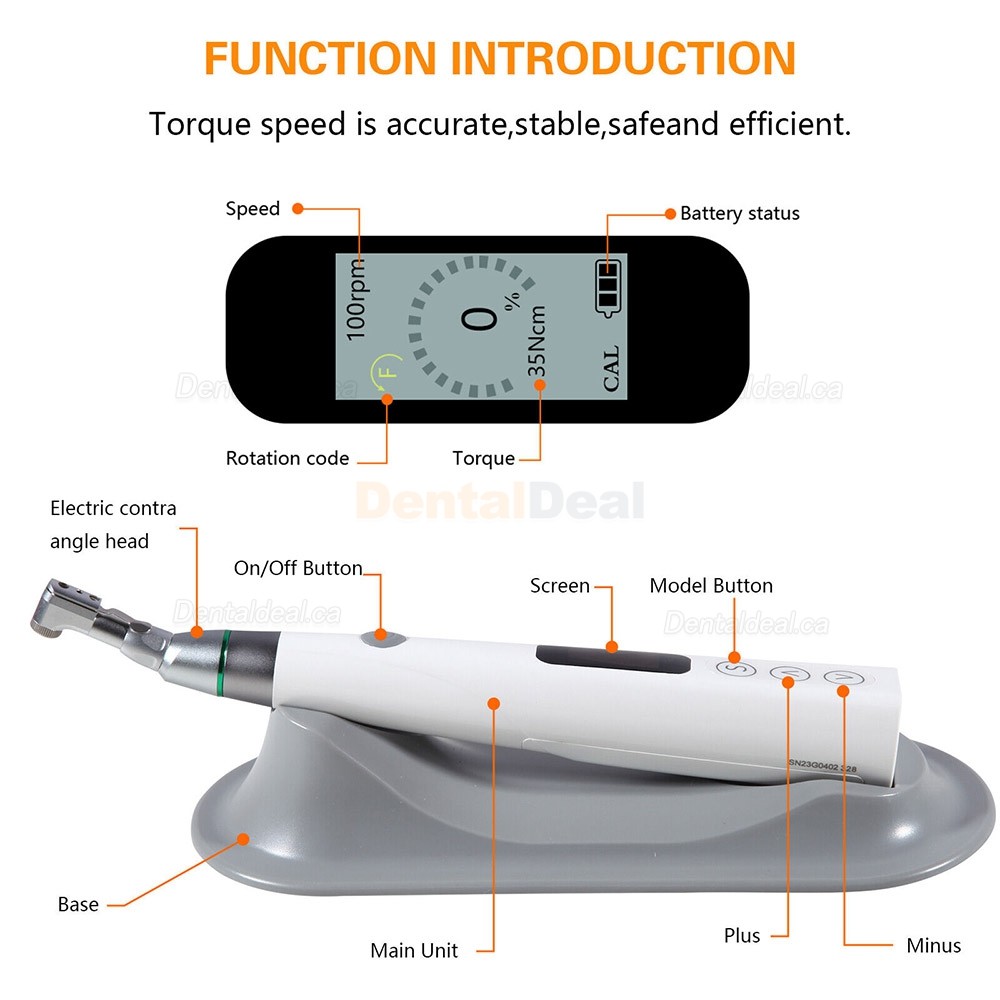 Universal Dental Electric Implant Torque Wrench Kit 35N.cm/Latch Chuck