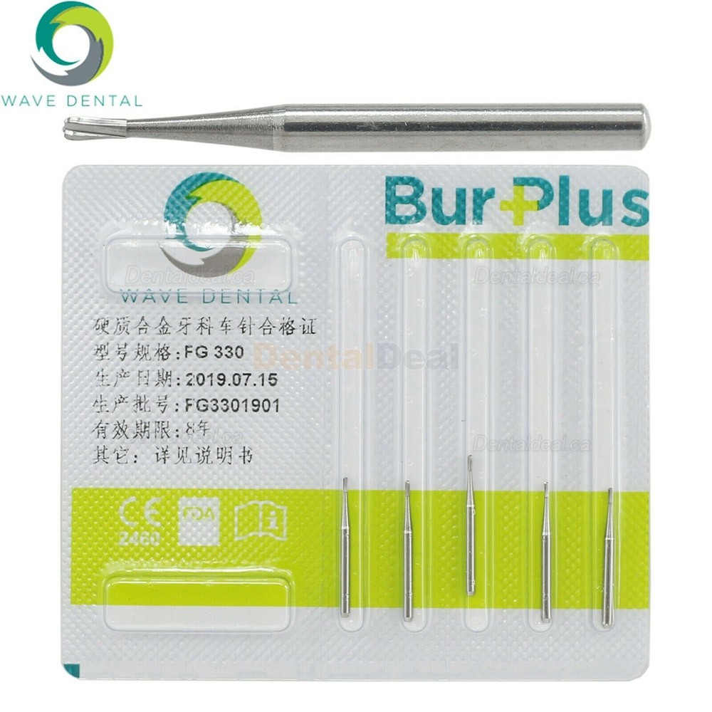 10Pcs FG 330 331 332# Pear Head Dental Carbide Burs Friction Grip Shank