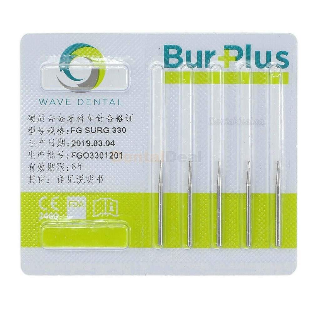 10Pcs FG 330 Carbide Burs Dental Friction Grip Pear Head Carbide Bur