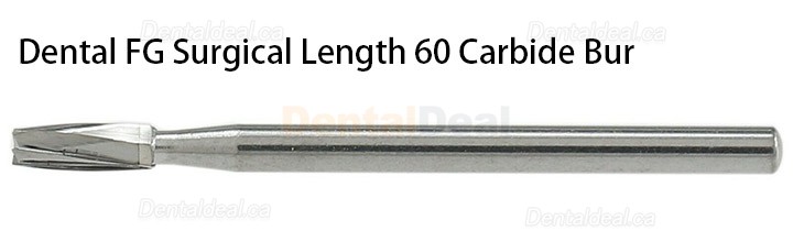 10Pcs FG 60 Carbide Burs Dental Friction Grip Straight Fissure Head