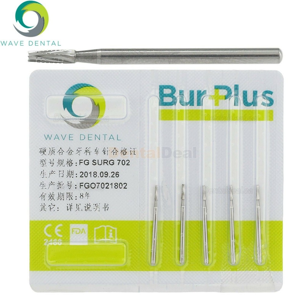 10Pcs FG Surgical Carbide Burs 700 701 702 703 Friction Grip Taper Fissure Carbide Burs
