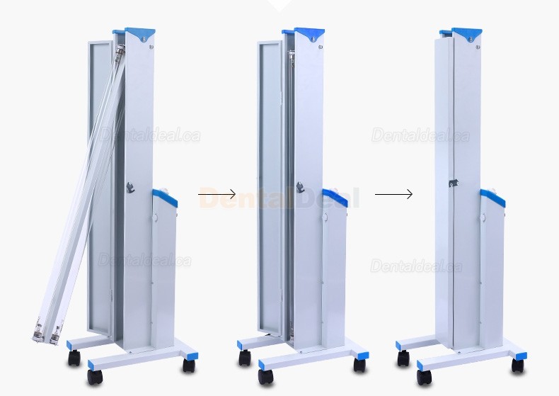 FY&reg; 30DC Mobile Medical UV+Ozone Disinfection Cart Ultraviolet Lamp Sterilizer Trolley Philips UVC Lamps Tube