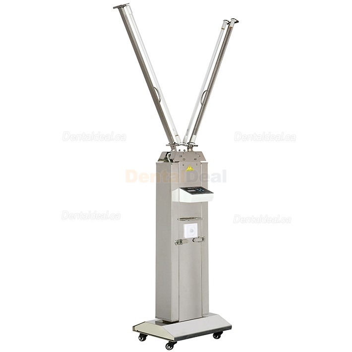 FY UV + Ozone Disinfection Lamp Stainless Steel Ultraviolet UV Lamp Trolley With Infrared Sensor 120W-220W