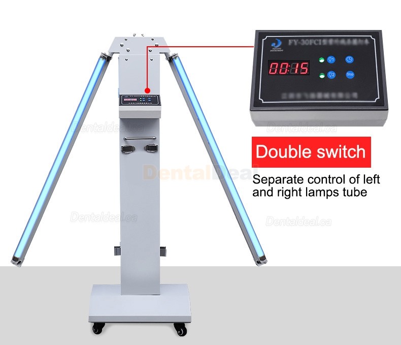 FY 120W-220W Portable UV+Ozone Disinfection Lamp Ultraviolet Light Sterilizer Trolley