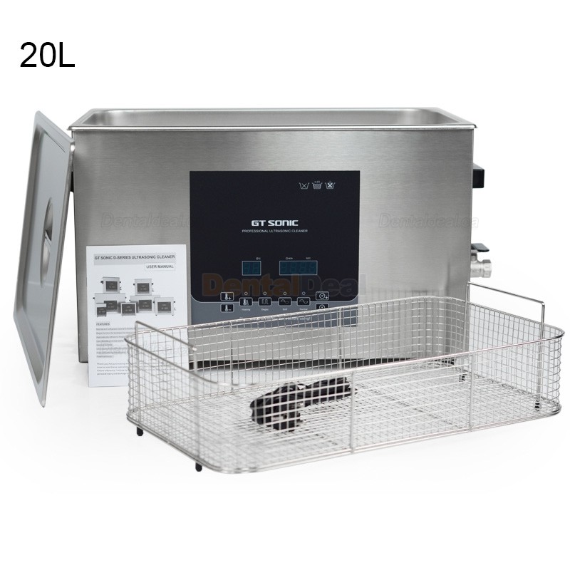 GT SONIC D-Series 2-27L 100-500W Digital Ultrasonic Cleaner with Heater