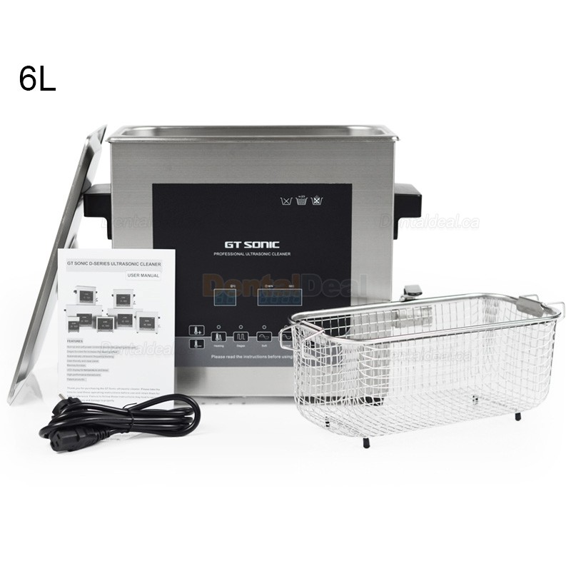 GT SONIC D-Series 2-27L 100-500W Digital Ultrasonic Cleaner with Heater