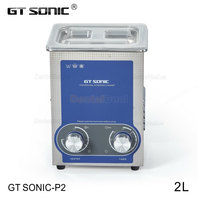 GT SONIC P-Series 2-27L 100-500W Ultrasonic Cleaner with Heater