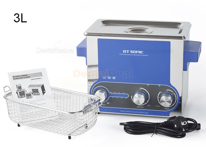 GT SONIC P-Series 2-27L 100-500W Ultrasonic Cleaner with Heater