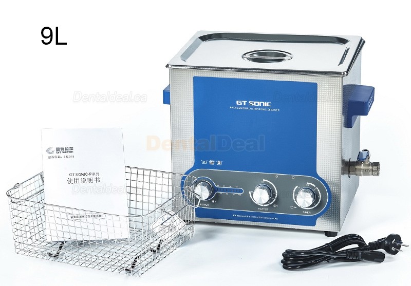 GT SONIC P-Series 2-27L 100-500W Ultrasonic Cleaner with Heater