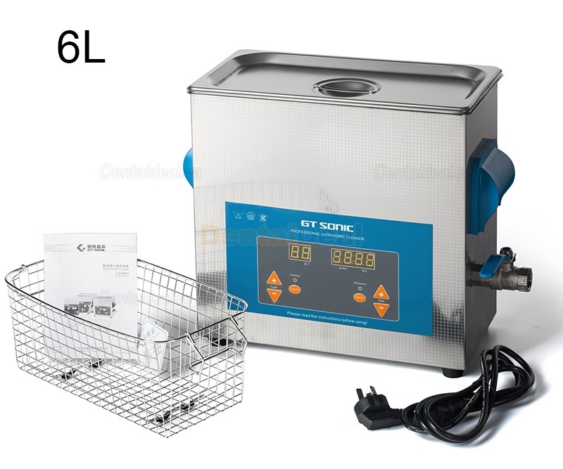 GT SONIC QTD-Series 2-27L 100-500W Digital Ultrasonic Cleaner with Heater