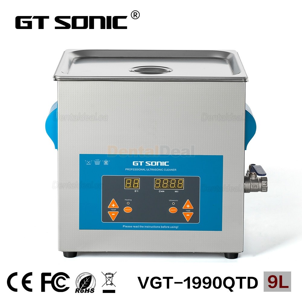 GT SONIC QTD-Series 2-27L 100-500W Digital Ultrasonic Cleaner with Heater