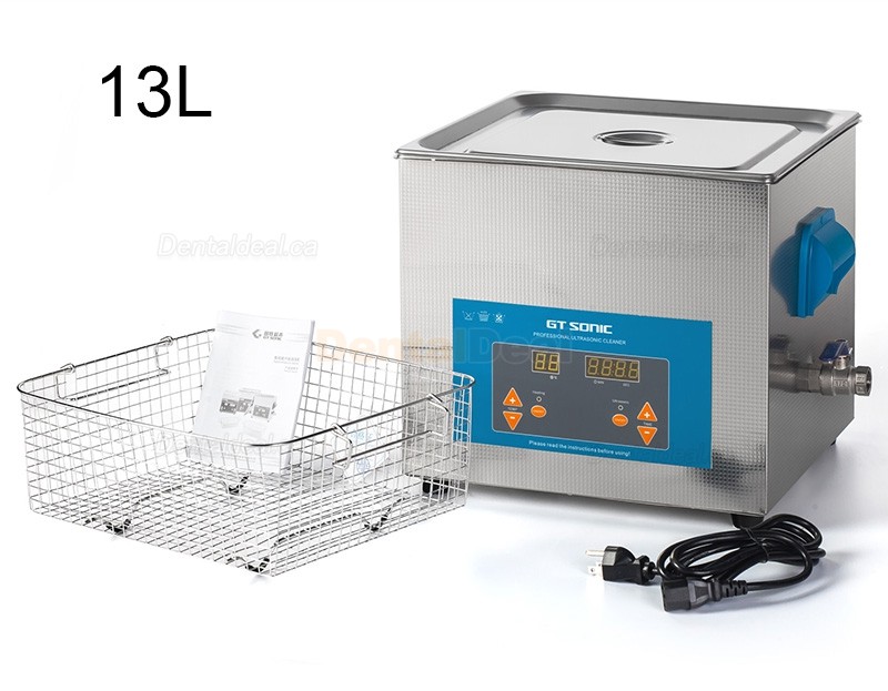 GT SONIC QTD-Series 2-27L 100-500W Digital Ultrasonic Cleaner with Heater