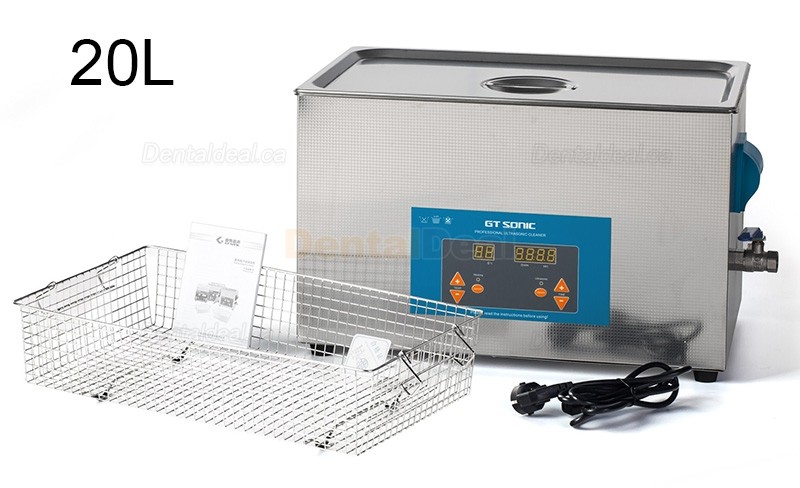 GT SONIC QTD-Series 2-27L 100-500W Digital Ultrasonic Cleaner with Heater