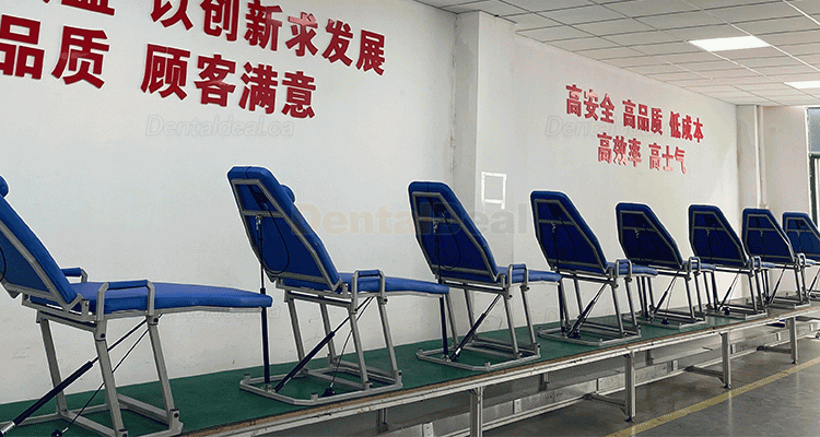 Greeloy GU-P109 Dental Portable Chair Movable Folding Chair with LED Cold Light Exam Lampe
