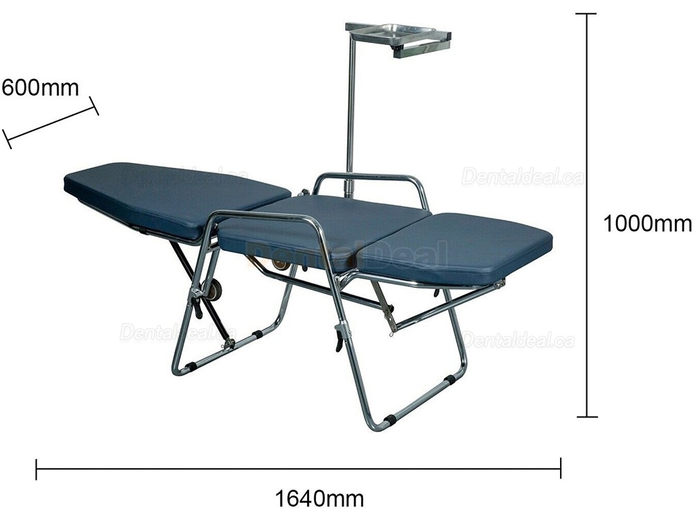 Greeloy GU-P101 Adjustable Foldable Portable Dental Chair + Dental Folding Stool