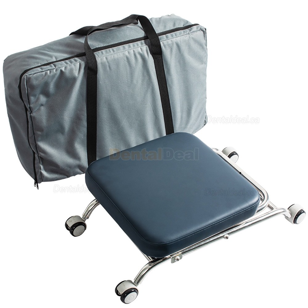 Greeloy GU-P103 Portable Dental Folding Stool Foldable Chair Stainless Steel