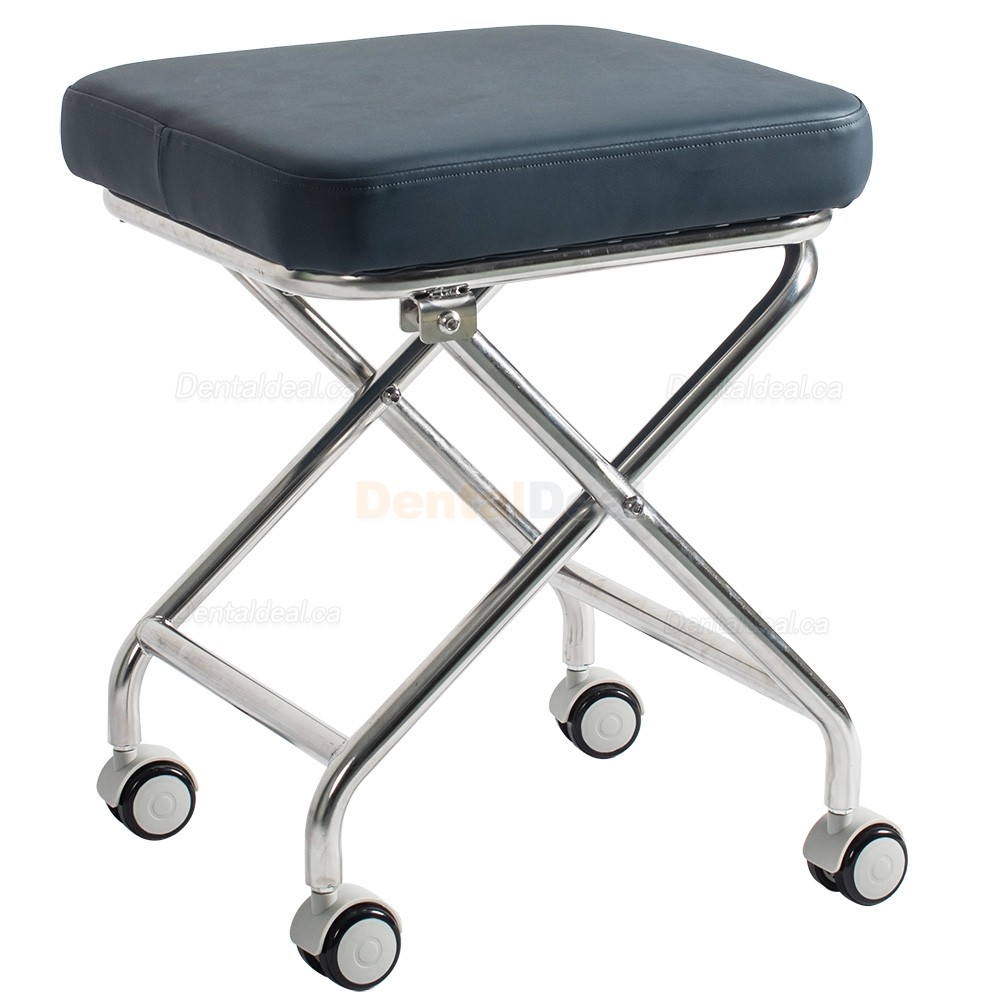 Greeloy GU-P103 Portable Dental Folding Stool Foldable Chair Stainless Steel