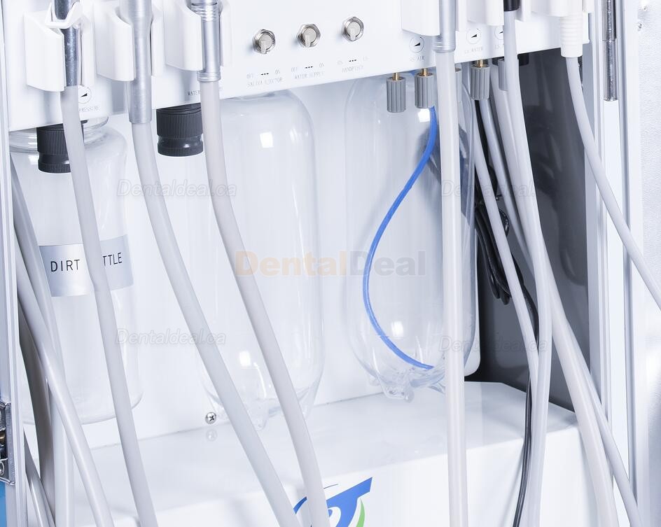 Greeloy&reg; GU-P206 Portable Dental Unit with compressor + Curing Light + Scaler Handpiece