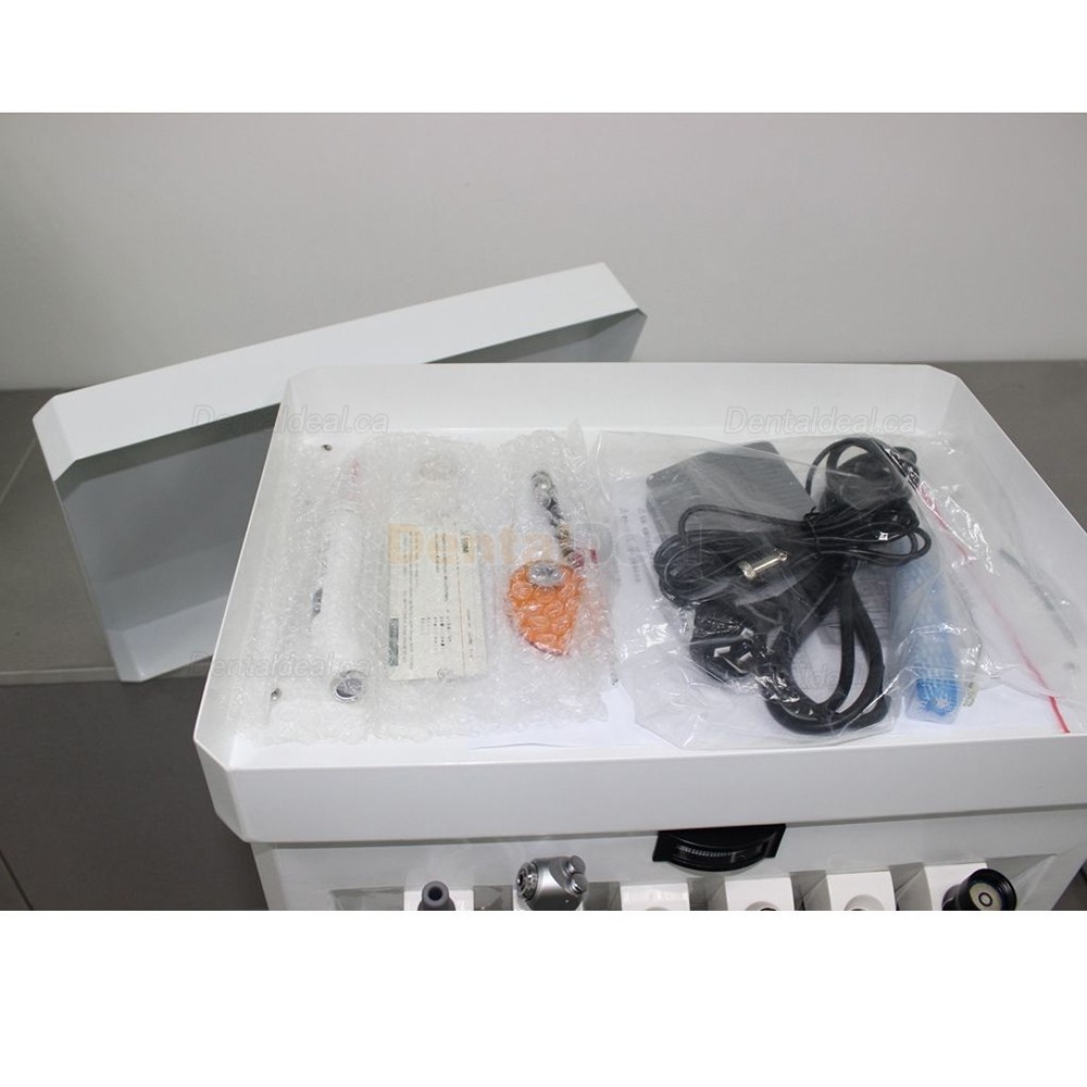GREELOY GU-P209 Mobile Dental Delivery Cart Unit with Air Compressor+ Scaler+ Curing Light