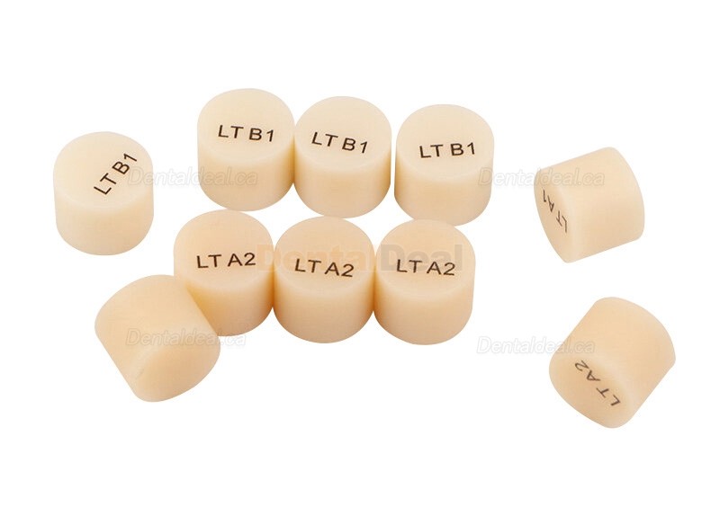 10PCS Dental Lab Lithium Disilicate Glass Ceramic Block Cad Cam Material