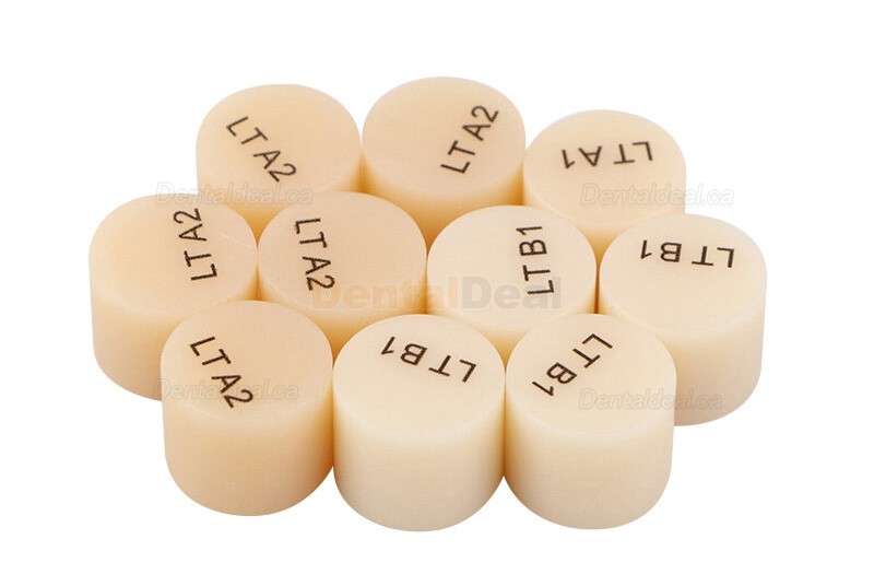 10PCS Dental Lab Lithium Disilicate Glass Ceramic Block Cad Cam Material