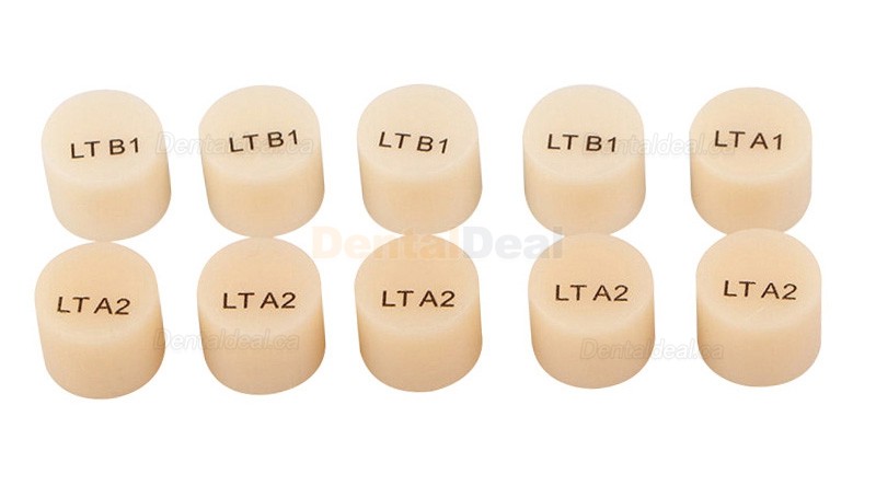 10PCS Dental Lab Lithium Disilicate Glass Ceramic Block Cad Cam Material
