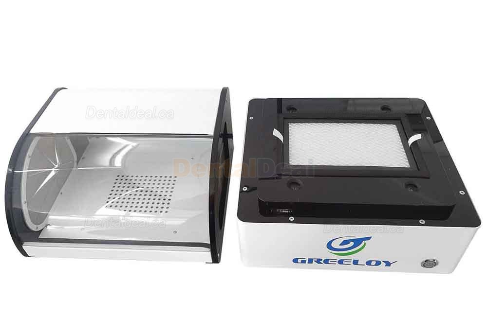 Greeloy 60W Dental Lab Dust Collector Laboratory Vacuum Cleaner with Filter & LED Light