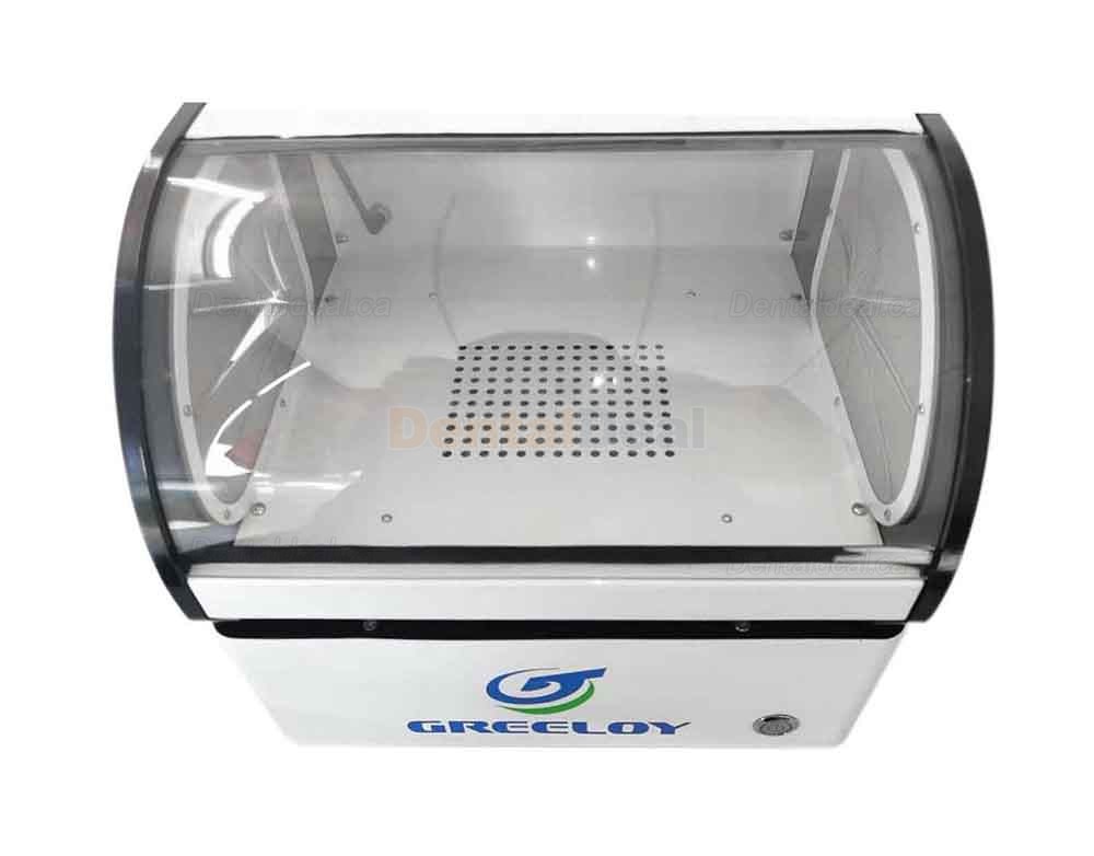 Greeloy 60W Dental Lab Dust Collector Laboratory Vacuum Cleaner with Filter & LED Light